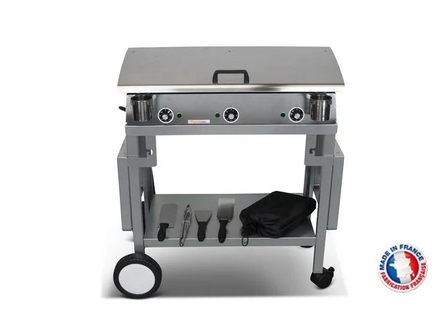 Pack plancha électrique Lux 830 Inox - Chariot Monceau Planchaelec(SELLER_2026_64443)