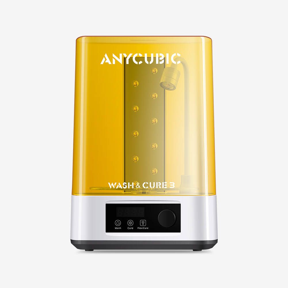 Anycubic Wash and Cure 3 Machine for Photon Mono Mars Series LCD 3D Printer Models, Get A Random Wash Cure 3 Accessory for Only / AUNZ(Jaune/Blanc)