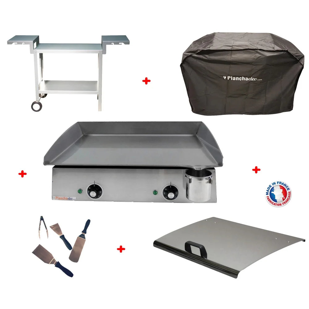 Pack plancha électrique Lux 600 Inox - Chariot Odéon 601 Planchaelec(SELLER_2026_64481)