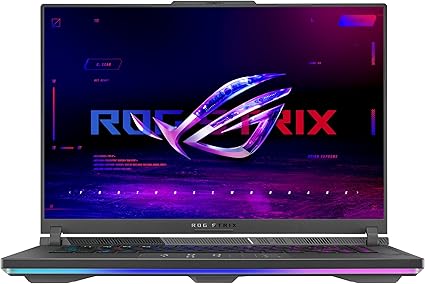 Asus ROG STRIX-G16-G614JI-N3082W PC Portable Gamer 16 FHD+ 165Hz Intel Core i7-13650HX RTX 4070 8 GB TGP 140W 32Go RAM DDR5 1TO SSD MVMe M.2 PCIe4, Windows 11Home Clavier AZERTY Rétroéclaire RGB