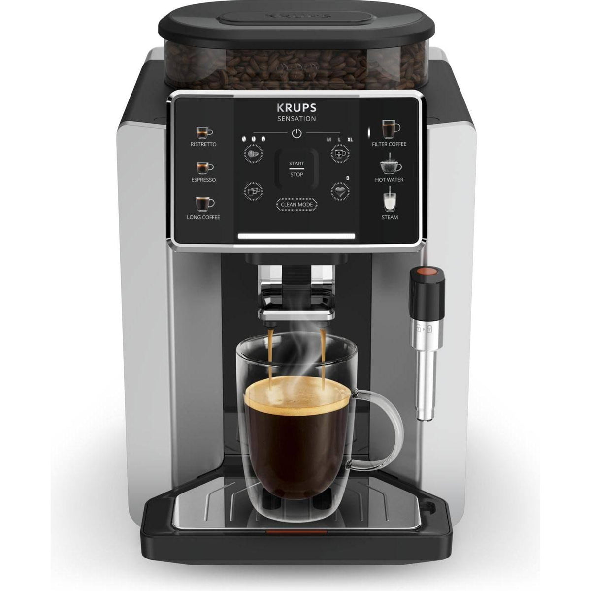 Krups EA910E10 Sensation(Noir/Argent)