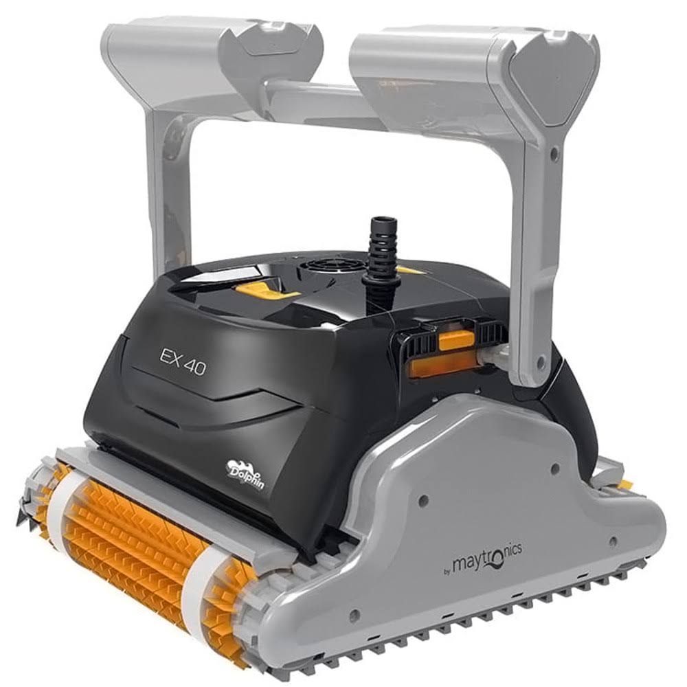 Dolphin Robot electrique de piscine fond(Noir/Gris/Orange)