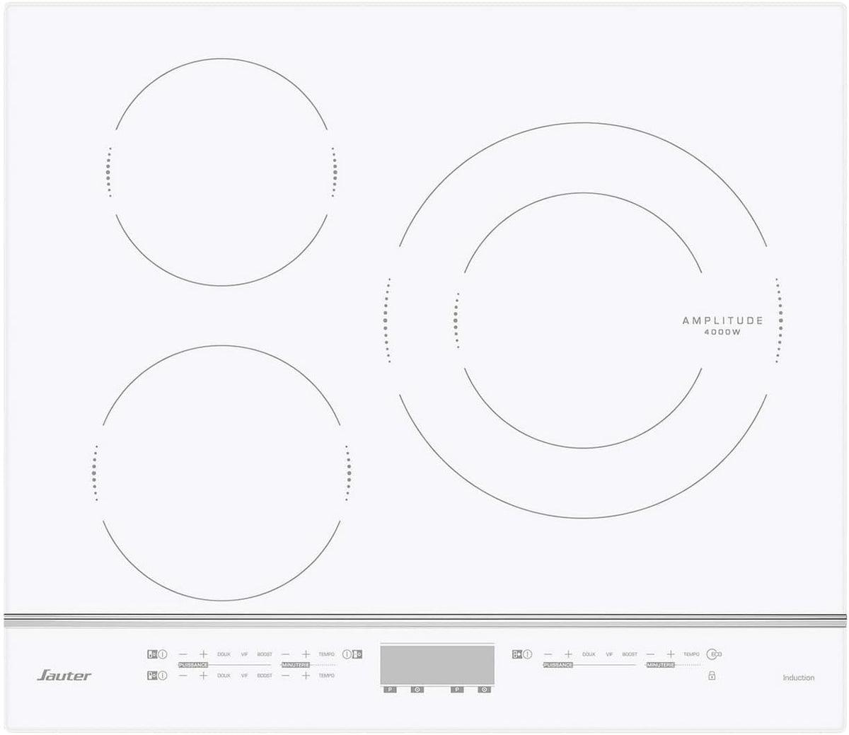 Sauter - SPI4360W - Table de cuisson à induction - Table de cuisson encastrable - Blanc