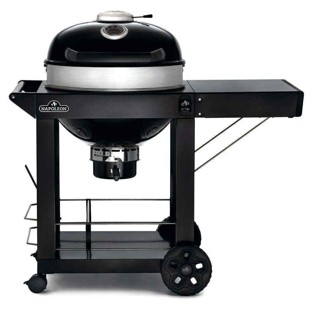napoleon Barbecue charbon Kettle PRO 57 cm sur chariot(Noir/Argent)