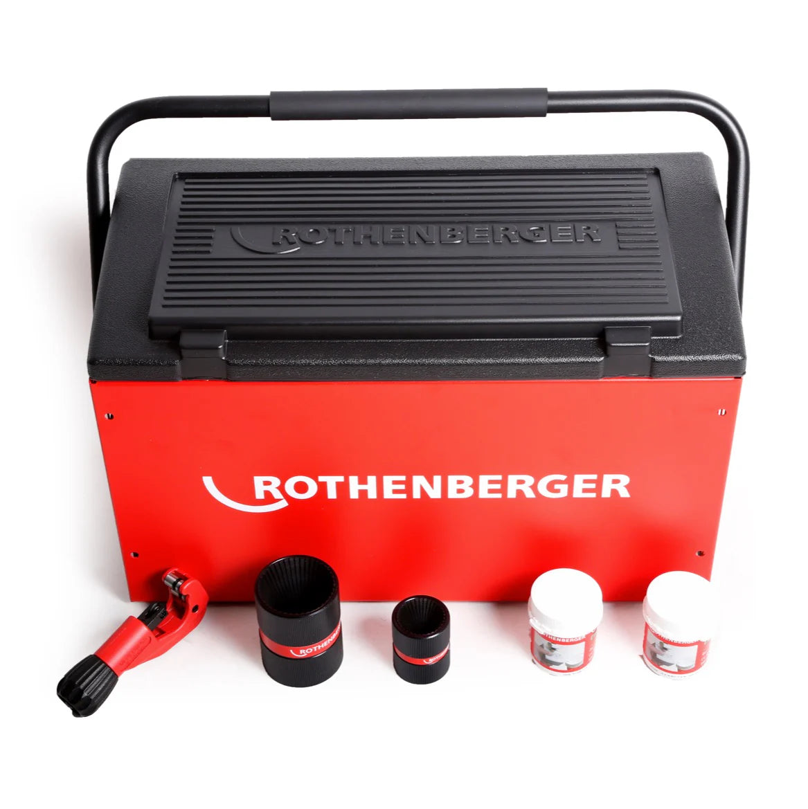 Rothenberger ROFROST Turbo congélateur pour tubes 1 ¼ R290 ensemble complet + 3 pions de transfert de chaleur + 1x coupe-tube + 2x ébavureur(défaut)